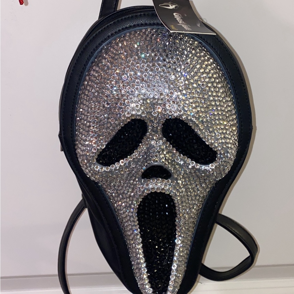 Crystal Embellished Scream Mask Backpack